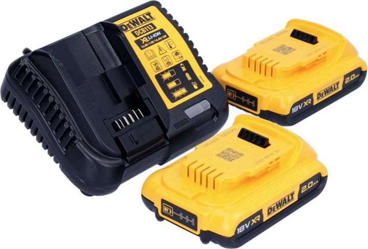 Image du produit DeWalt DCS 565 D2 Scie circulaire portative sans fil 18 V 165 mm Brushless + 2x batterie 2,0 Ah + chargeur
