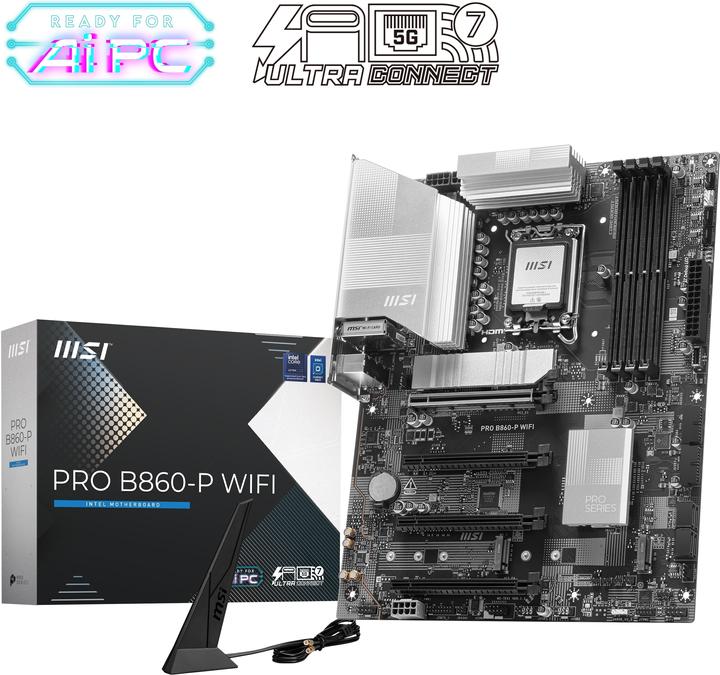 Actual product image MSI PRO B860-P WIFI (LGA 1851, Intel B860, ATX)