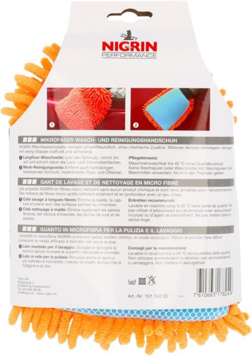 Valeurs nutritives et ingrédients Nigrin Gant de toilette