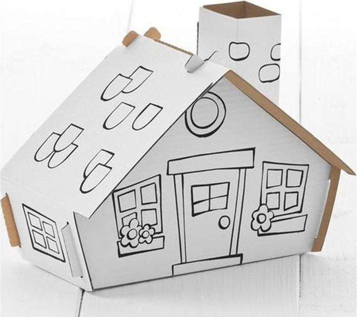 Produktbild Calafant Blockhaus mit 6 Filzstiften