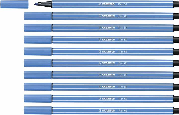 Produktbild STABILO Pen 68 (Dunkelblau, 10 x)