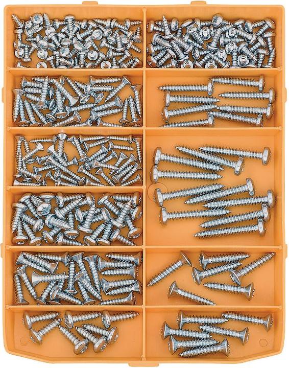 Actual product image BestaPac Sheet metal screws assortment (247 Screws per piece)