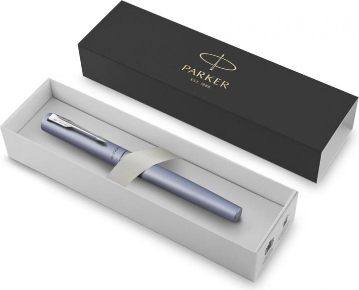 Produktbild Parker Pen Roller Vector XL Metallic C.C F (Silber-Blau, 1 x)