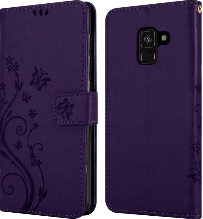 Actual product image Cadorabo Flower Book cover (Samsung Galaxy A8 (2018))