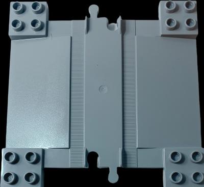 Image du produit LEGO DUPLO Passage à niveau Rail Gris clair - Railway Crossing Track 6391 NOUVEAU! Quantité 3x (6391)