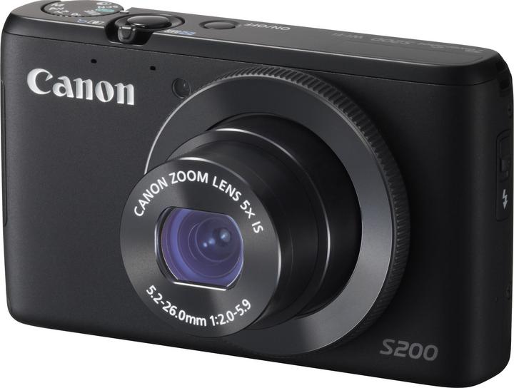 Image du produit Canon Powershot S200, 10 MP, zoom 5x, WiFi, HD, noir (1/1.7 ")