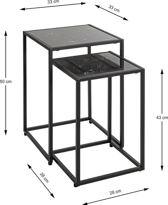 Actual product image HAKU Möbel Beistelltisch 2er Set
