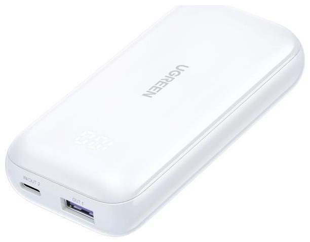 Ugreen Power Bank 10000mAh 30W Power Delivery / Quick Charge 3.0 Λευκό (10000 mAh, 30 W, 30 Wh)