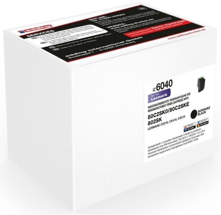 Image du produit Edding Ton.ers.Lexm.80C2SK0 BK 18-6040 - unité de toner (CF)