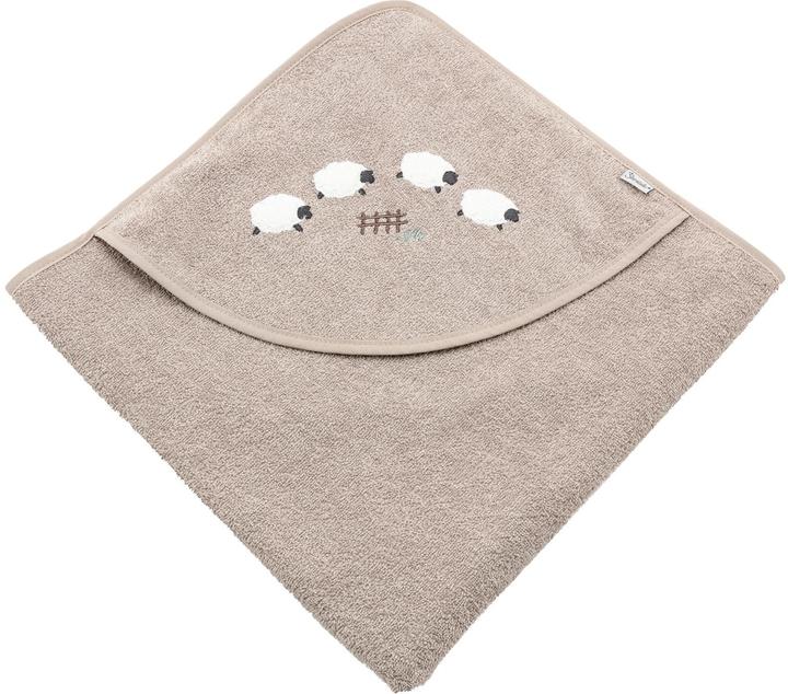 Actual product image Sterntaler Baby hooded towel sheep flock 80 x 80 cm