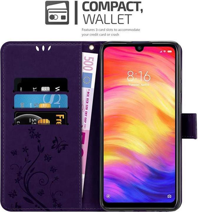 Productafbeelding Cadorabo Bloemen Boekomslag (Xiaomi Redmi Note 7)