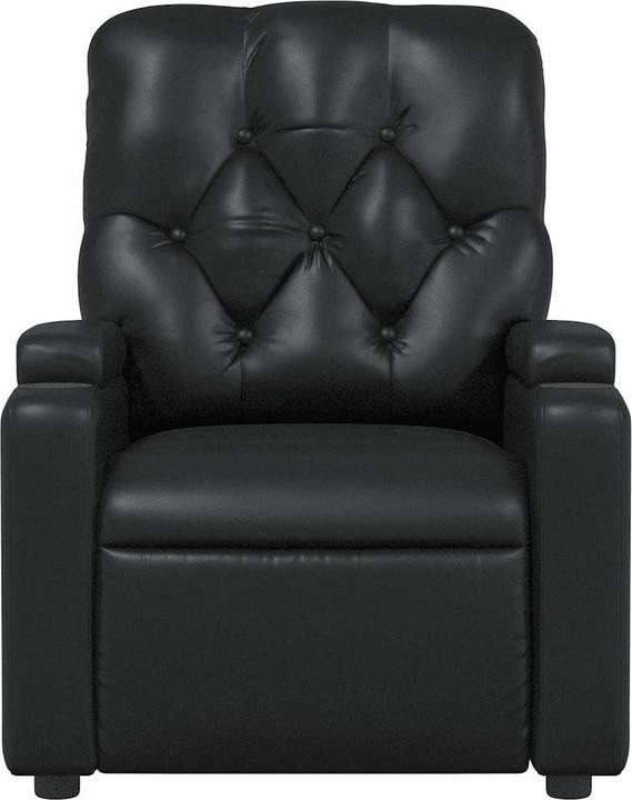 Actual product image VidaXL Massage chair black imitation leather,Colour: Black,Material