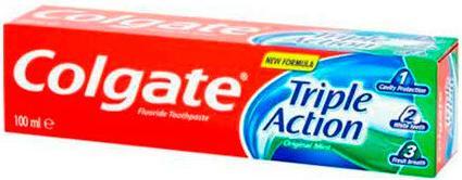 Produktbild Colgate Triple Action Zahnpasta mit Dreifachschutz (100 ml)