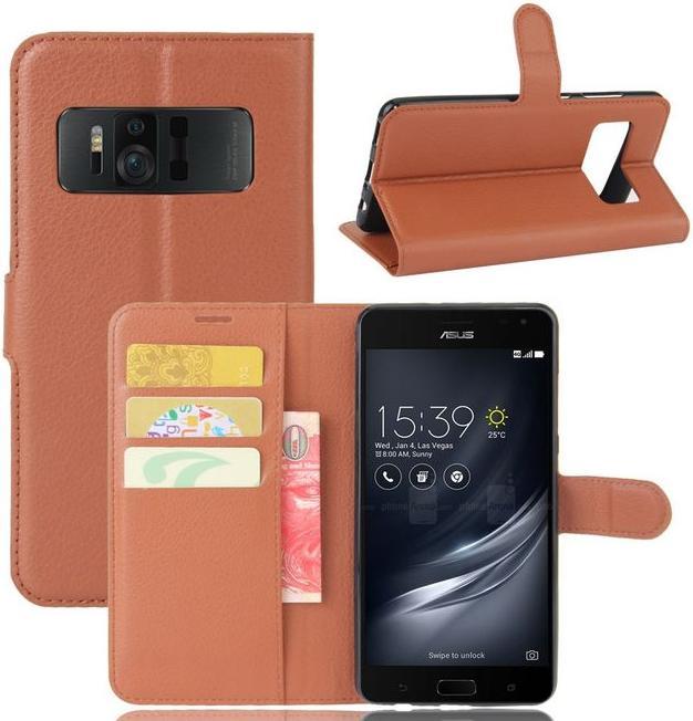 Actual product image MU Classic Leather cover with litchite texture (Asus Zenfone AR)