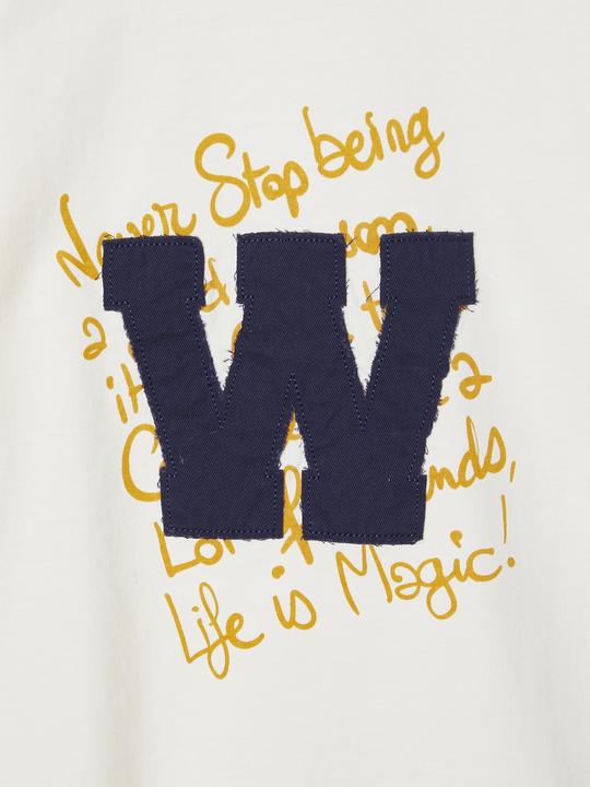Image du produit Vertbaudet T-shirt garçon avec lettres appliquées, coton recyclé (86)