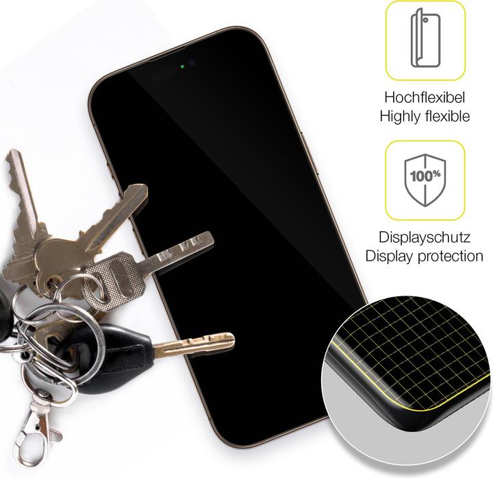 Produktbild Dipos 3D Full Cover Schutzfolie (1 Stück, Apple iPhone 16 Pro Max)
