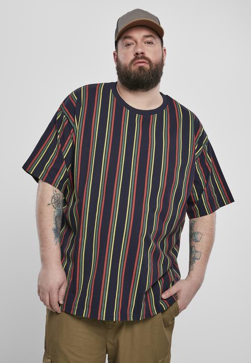 Produktbild Urban Classics Printed Oversized Retro Stripe Tee (5XL)