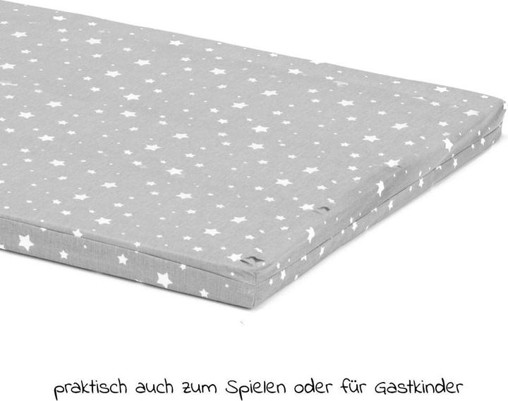 Produktbild Fillikid Reisebettmatratzen Reisebett-Rollmatratze 120 x 60 cm - Sterne Grau