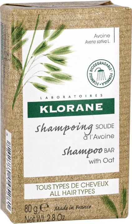 Produktbild Klorane Extra-sanftes festes Shampoo mit Hafer (80 ml, Festes Shampoo)