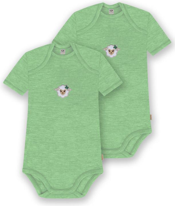 Normani 2er Set Baby Merino Body Kurzarm „Tauranga" - 9289