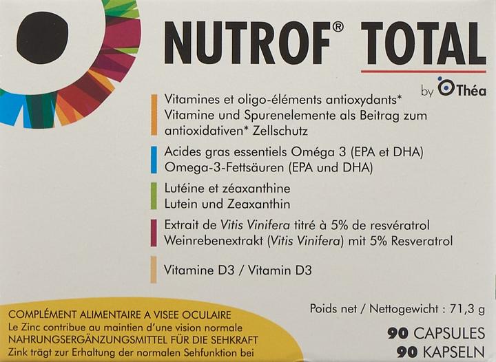 Produktbild Théa Nutrof Total (90 Stück, Kapseln, 111 g)