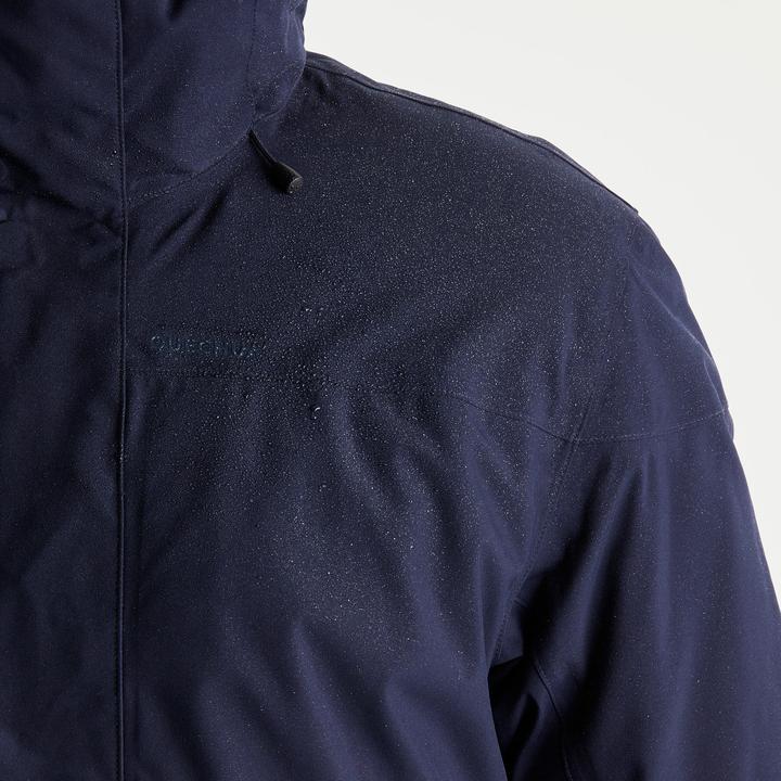 Produktbild Quechua Parka Winterjacke Herren warm bis -10 °C wasserdicht Winterwandern - SH500 blau (M)