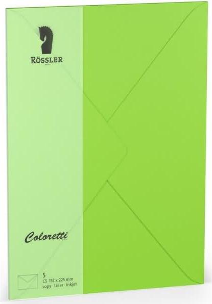 Productafbeelding Magni 220711522 - Coloretti enveloppen, 80 g/m², DIN C5, lichtgroen, 5 st. (C5, 5 x)