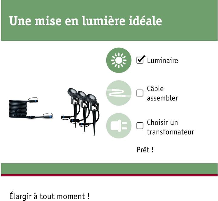 Image du produit Paulmann Plug & Shine Sting Ergänzungsset (520 lm, IP67)