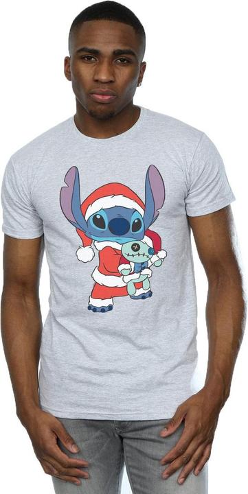 Actual product image Disney Mens Lilo And Stitch Stitch Christmas T-Shirt (L)
