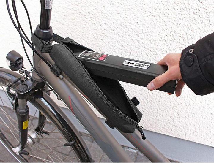 Actual product image P2R Universal rechargeable air compressor for bike - car - motorcycle - digital display (0.00 bar)