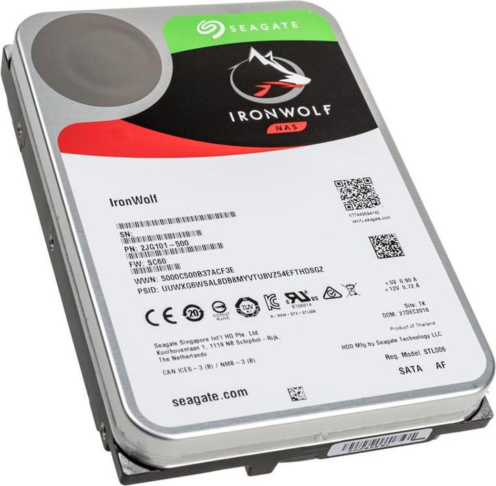 Productafbeelding Seagate IronWolf (12 TB, 3.5", CMR)