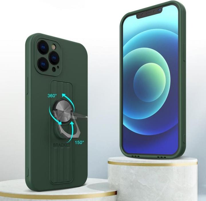 Image du produit Hurtel Etui en silicone avec prise en main et support pour Xiaomi Redmi 10X 4G / Xiaomi Redmi Note 9 rouge (Xiaomi Redmi 10X, Xiaomi Redmi Note 9)