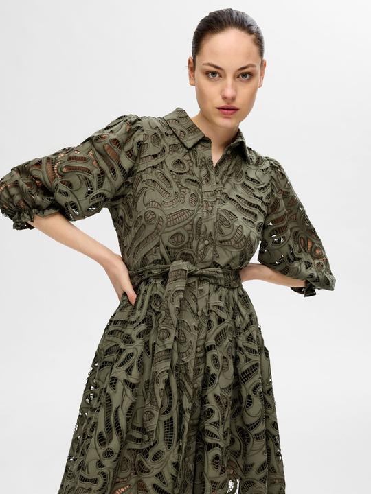 Actual product image Selected Femme Broderie Anglaise Mini Dress (34)
