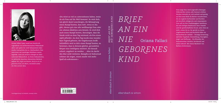 Immagine prodotto Brief an ein nie geborenes Kind (Tedesco, Barbara Sichtermann, Heinz Riedt, Oriana Fallaci, 2022)