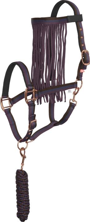 Imperial Riding Nylon halter and lead rope set for horse with fly browband