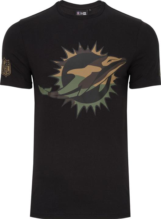 Produktbild New Era Shirt - NFL Miami Dolphins schwarz / wood camo - M (M)