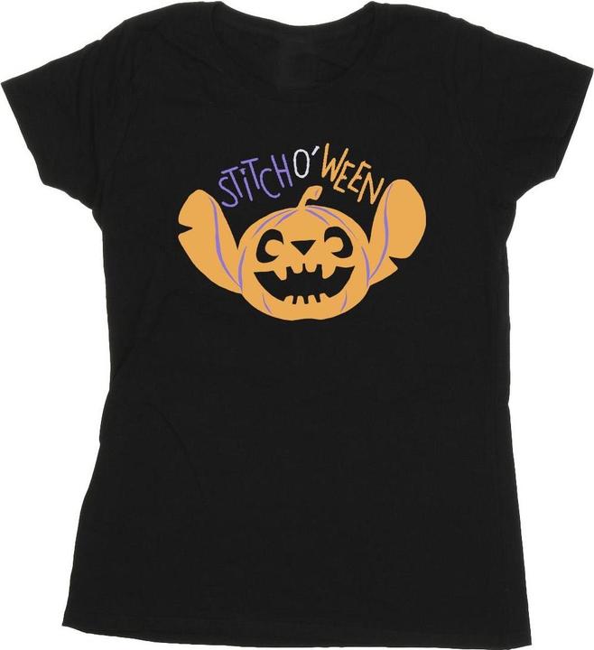 Actual product image Lilo & Stitch Womens/Ladies Stitch O Ween Cotton T-Shirt (XL)