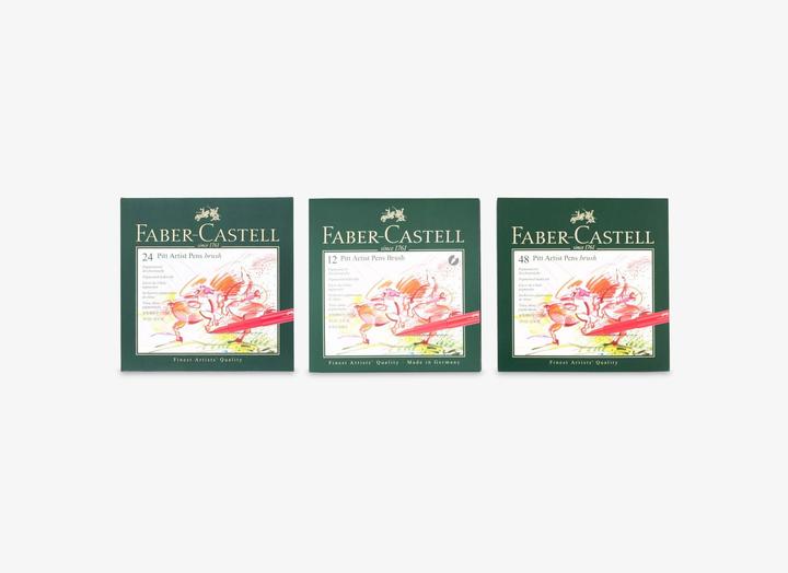 Actual product image Faber-Castell Pitt Artist Pen Brush (Multicoloured, 48 x)
