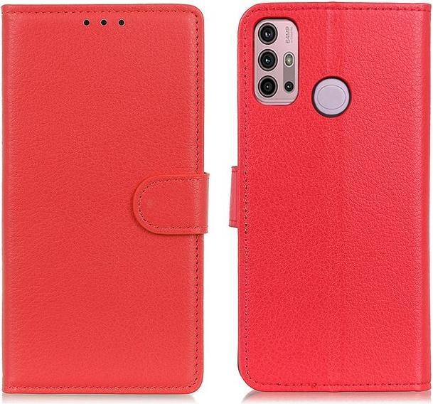 Actual product image MU Classic Litchi Leather Bookcover Series (Motorola Moto G30, Motorola Moto G10)