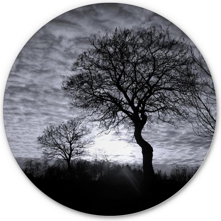Actual product image Trenddeko Black and White Sunset (Ø 70 cm)