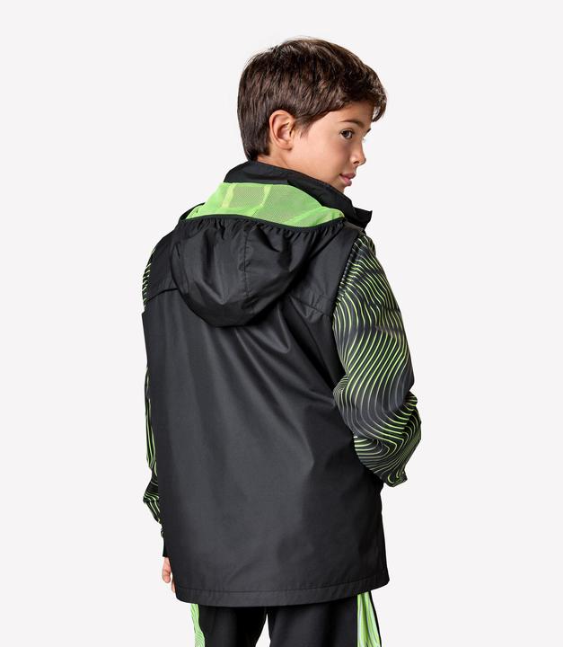Image du produit Kipsta Coupe-Pluie De Football Enfant Viralto Jr Wavy Noir & Jaune Fluo (10, 11, 12)