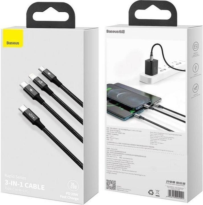 Produktbild Baseus Rapid Series 3in1 (1.50 m, USB 3.0)