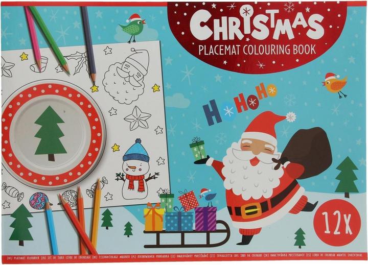 Immagine prodotto Libro da colorare Tovaglietta di Natale, 12 pezzi.