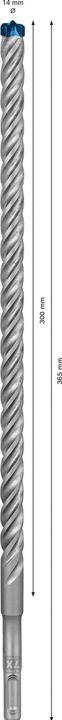 Produktbild Bosch Professional Zubehör EXPERT SDS plus-7X Hammerbohrer, 14 x 300 x 365 mm (14.00 Millimeter)