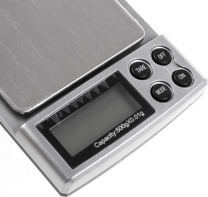 Produktbild Werkstein Digitale Feinwaage Taschenwaage 500g auf 0.01g genau