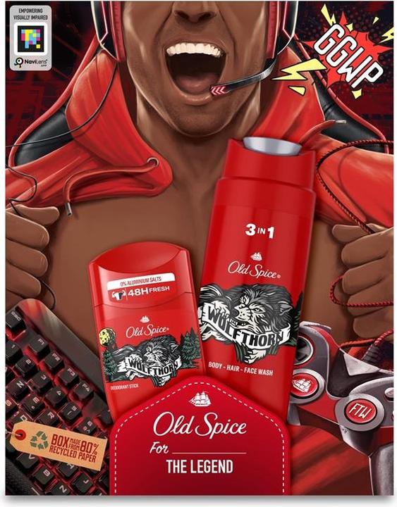 Immagine prodotto Old Spice Set Di Spezie Antiche Wolfthorn (Stick, 250 ml)
