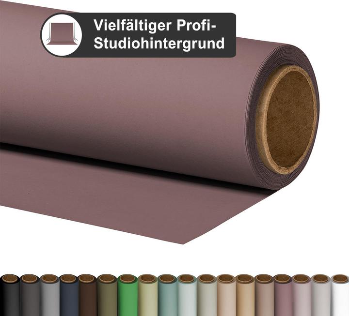Produktbild Walimex pro Hintergrundkarton 2,72x10m, deep mauve (272 cm, 1000 cm)
