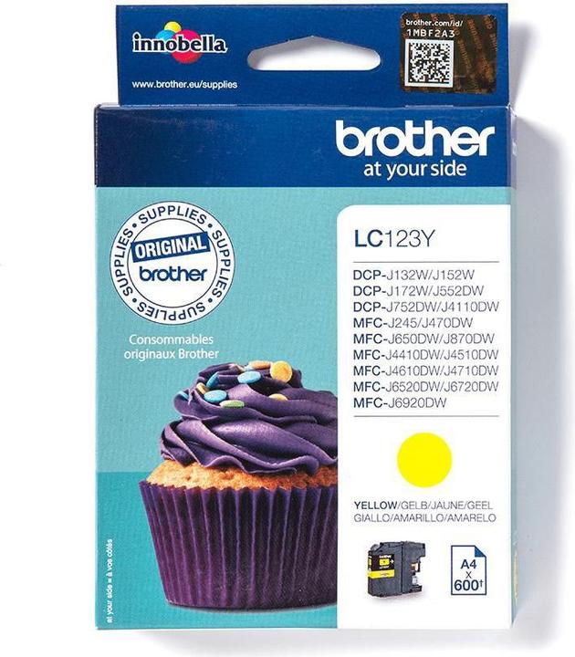 Actual product image Brother Lc-123y (Y)