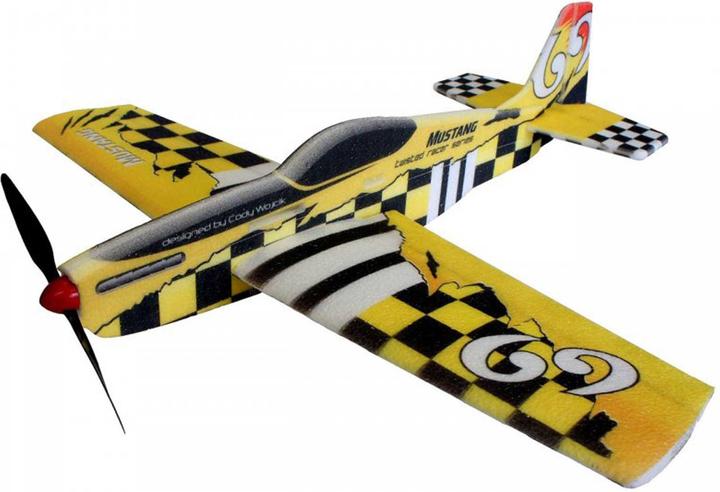 Actual product image RC Factory RC-Factory Mustang Yellow Racing series EPP (Aerobatics)