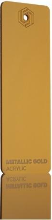 Immagine prodotto flux Pannello in vetro acrilico - HEXA - Oro metallizzato (41 cm, 73 cm)